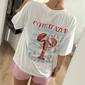 White C’est la Vie Graphic T-Shirt